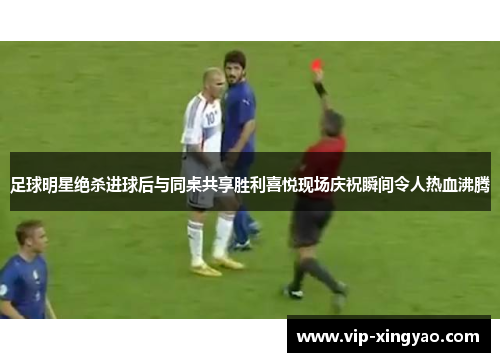 足球明星绝杀进球后与同桌共享胜利喜悦现场庆祝瞬间令人热血沸腾 足球明星绝杀进球后与同桌共享胜利喜悦现场庆祝瞬间令人热血沸腾